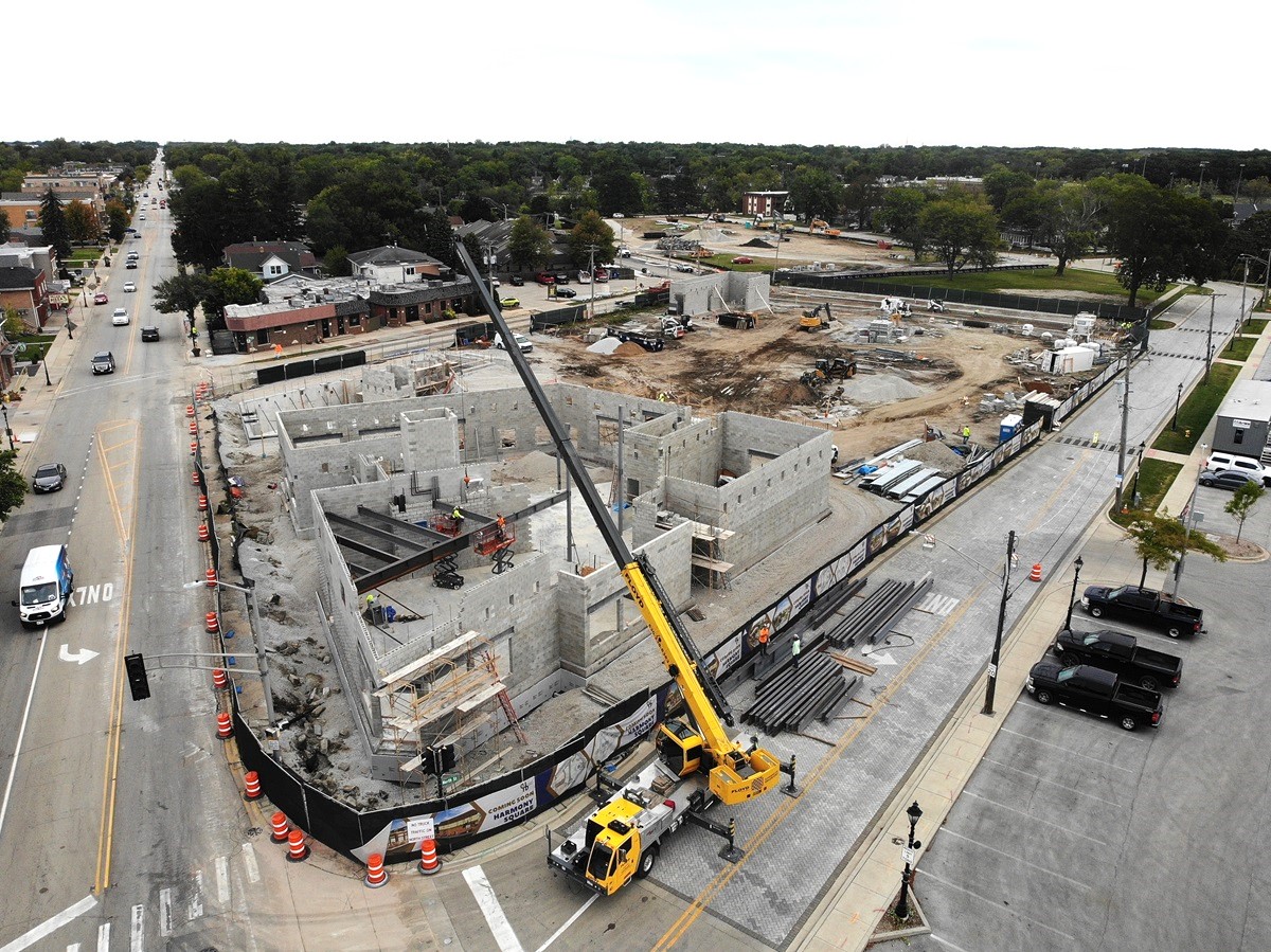 Harmony Square construction on September 27, 2024